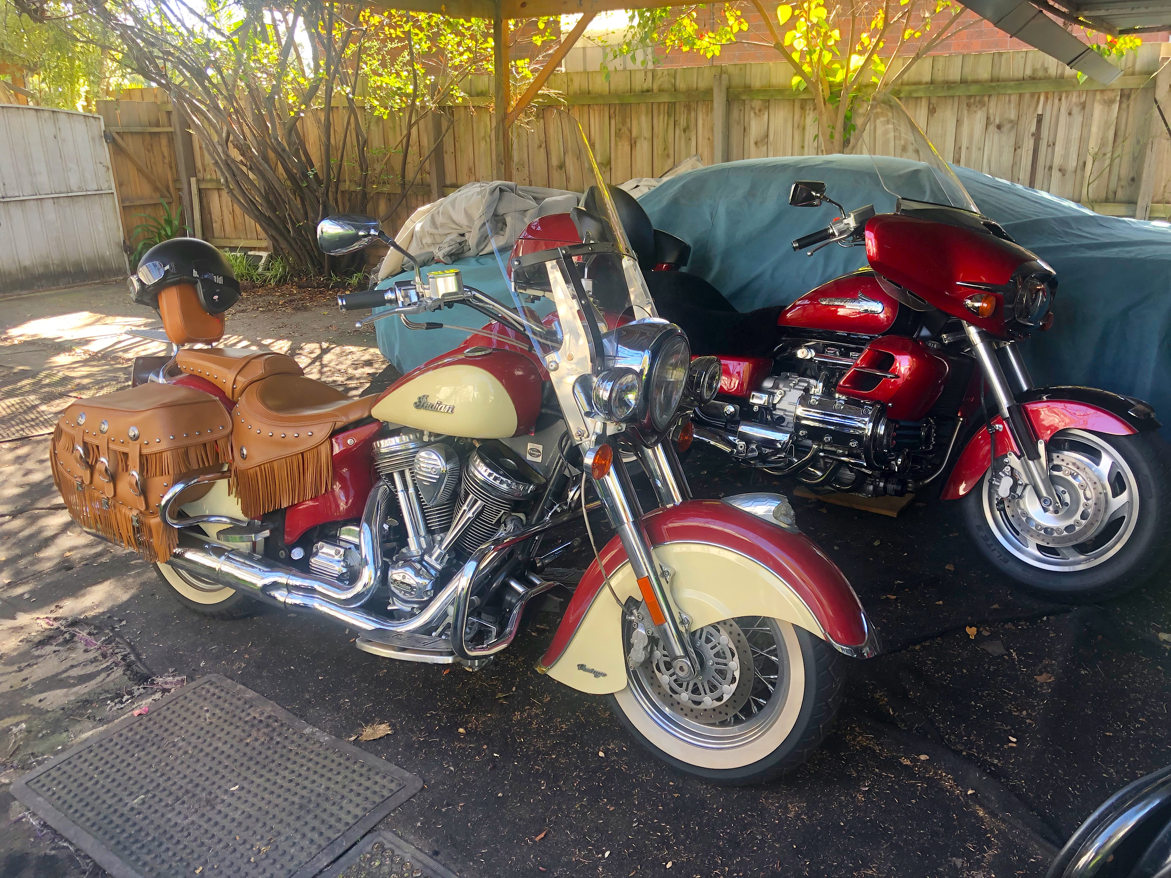 indian chief vintage and honda valkyrie