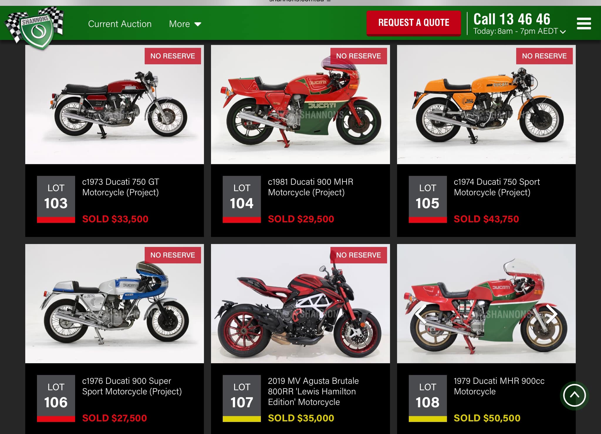Italian
              bikes auction