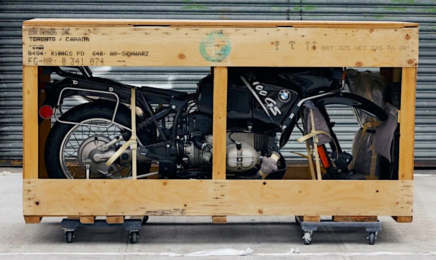 BMW
              R100GS crate
