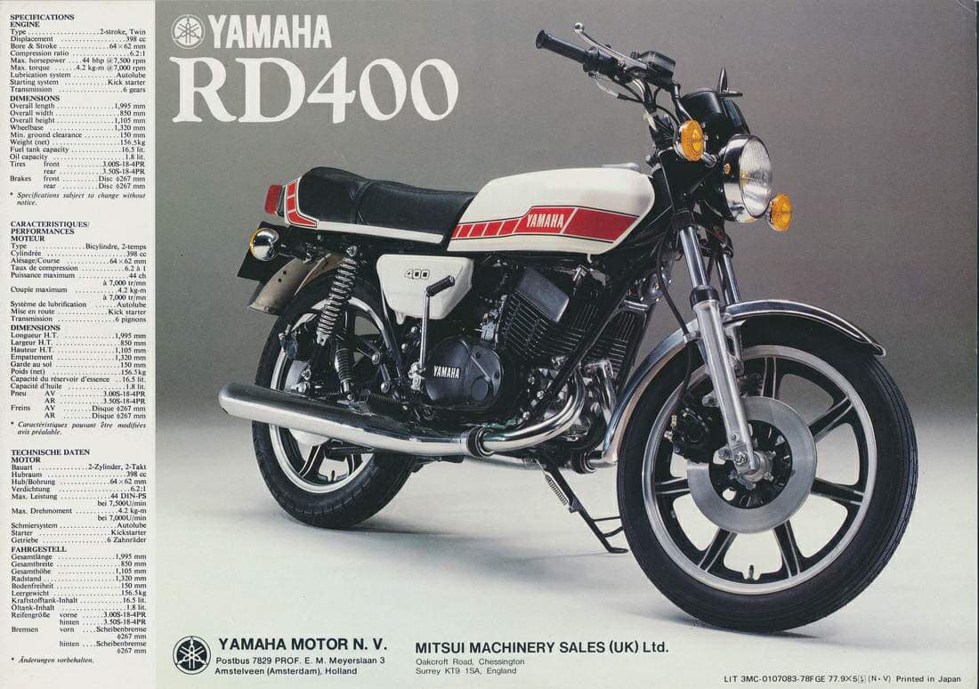 yamaha rd400