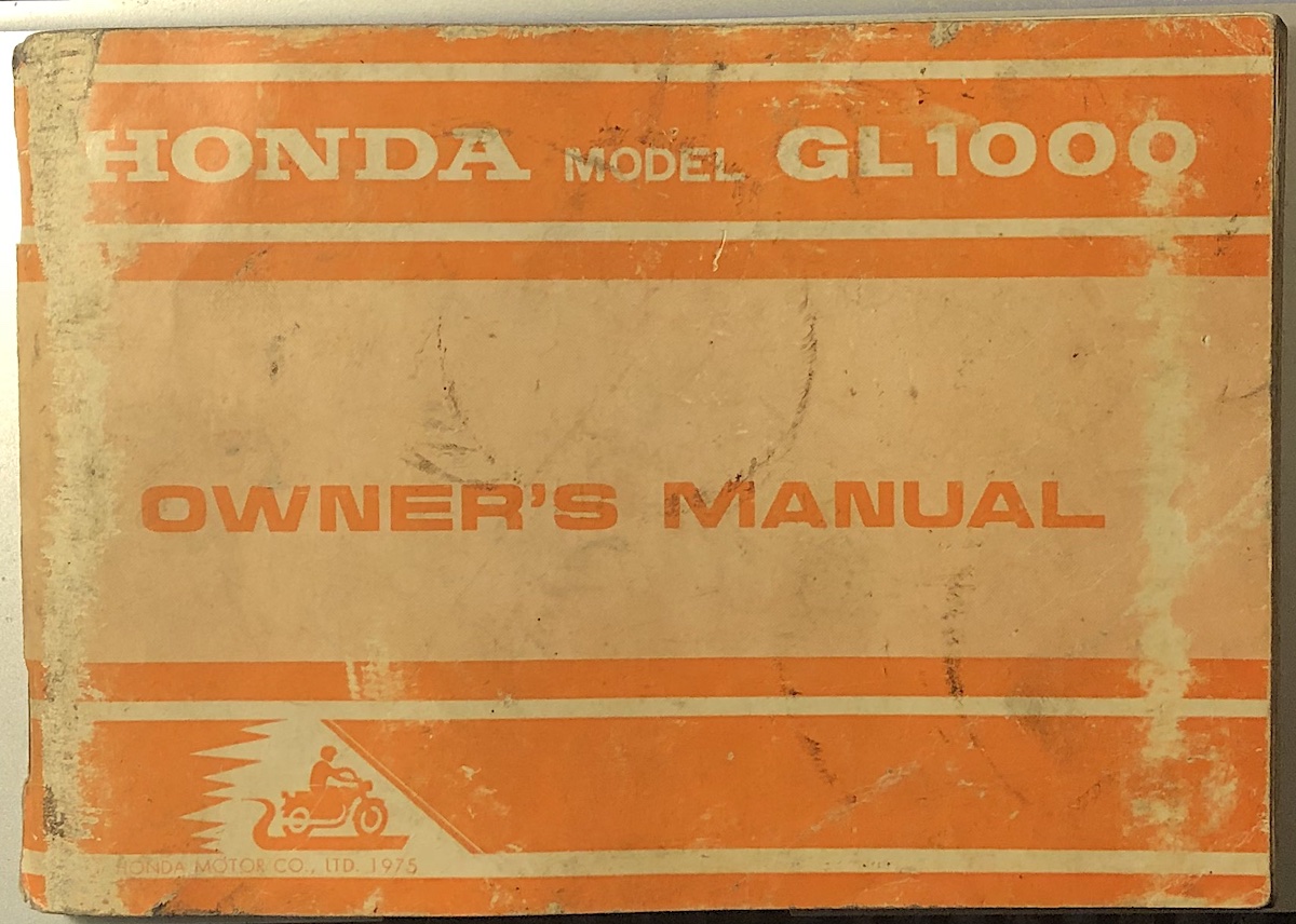 1975 Honda Gold Wing owner manual