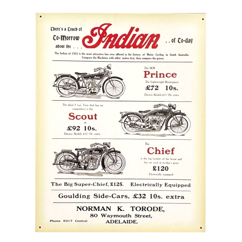Indian motorcycle ad