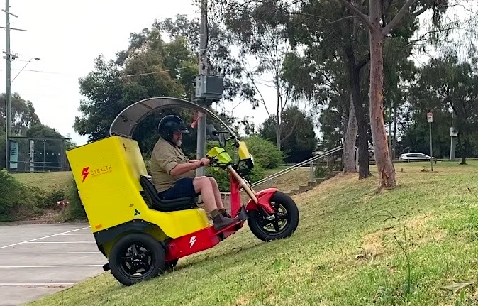 Stealth electric trike