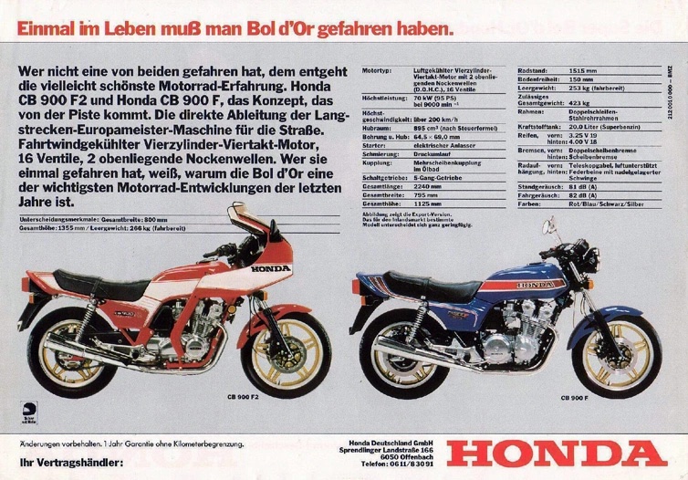 honda cb900f