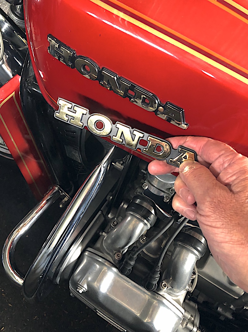 honda gl1000 tank badges
