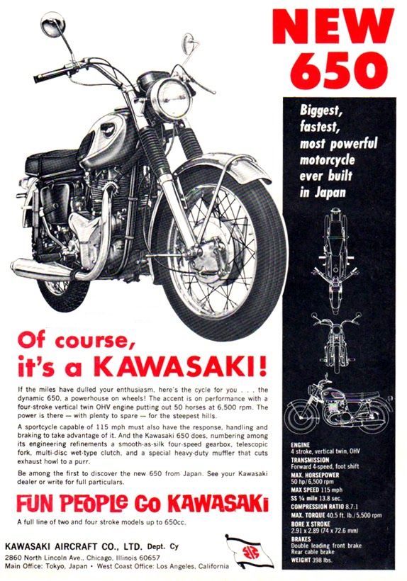 kawasaki W1
              chicago