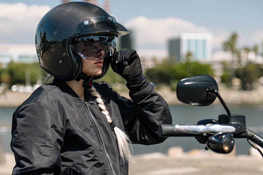 HJC open face helmet