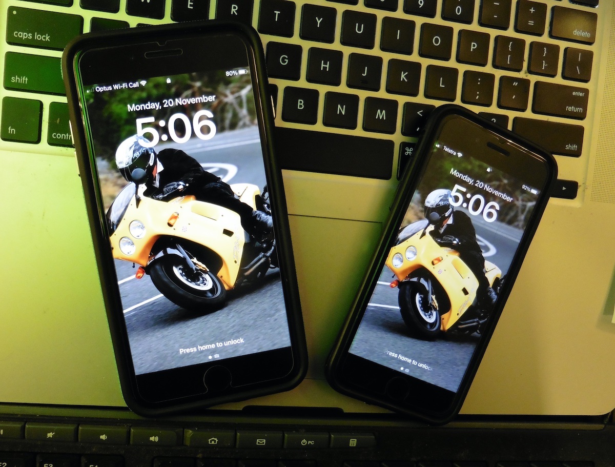 two mobile
              phones
