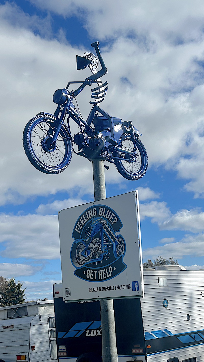 the blue motorcycle project